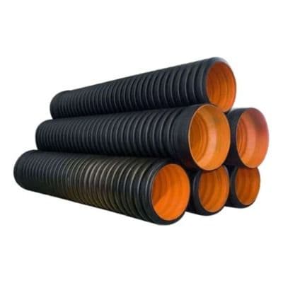 DWC pipe used for railway signalling and communication cable protection